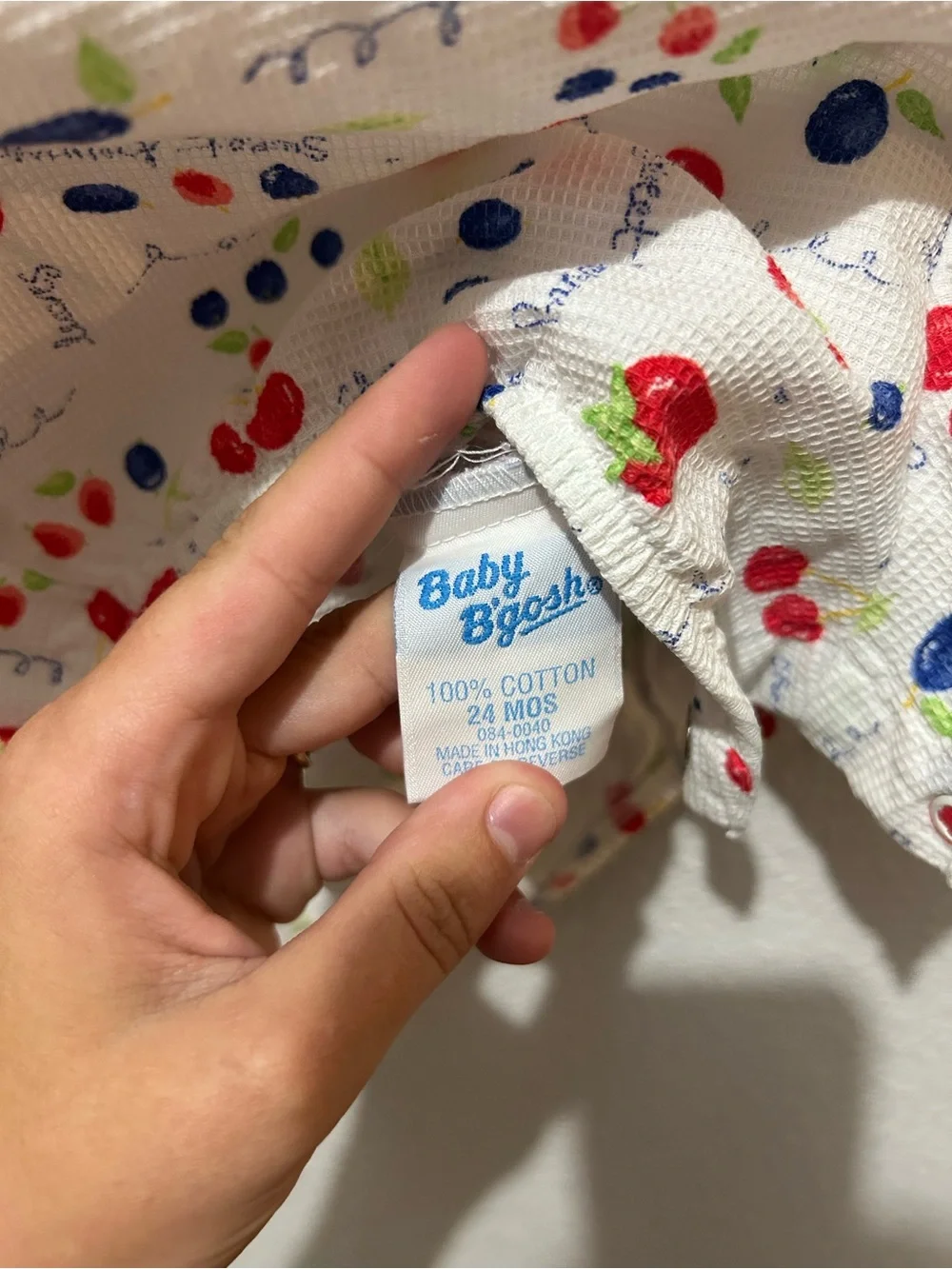 Vintage Oshkosh Baby B'gosh Fruit Romper